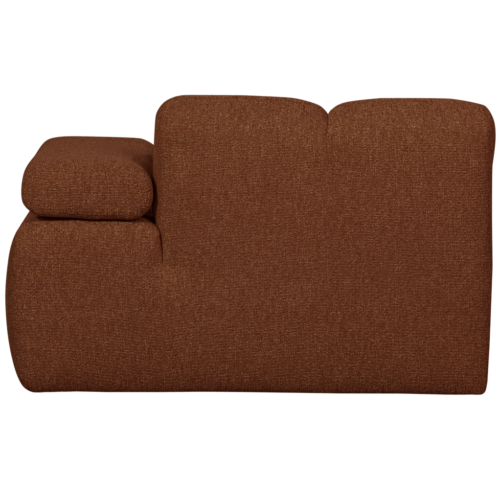 MOJO CHAISE LONGUE ELEMENT RIGHT BOUCLE RUST BROWN MELANGE