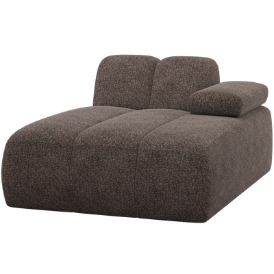 MOJO CHAISE LONGUE ELEMENT RIGHT WOOLLY BROWN