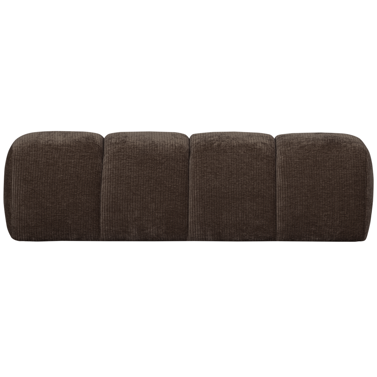 MOJO DINING BENCH 164 CM RIB FABRIC BROWN