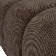Load image into Gallery viewer, MOJO DINING BENCH 164 CM RIB FABRIC BROWN