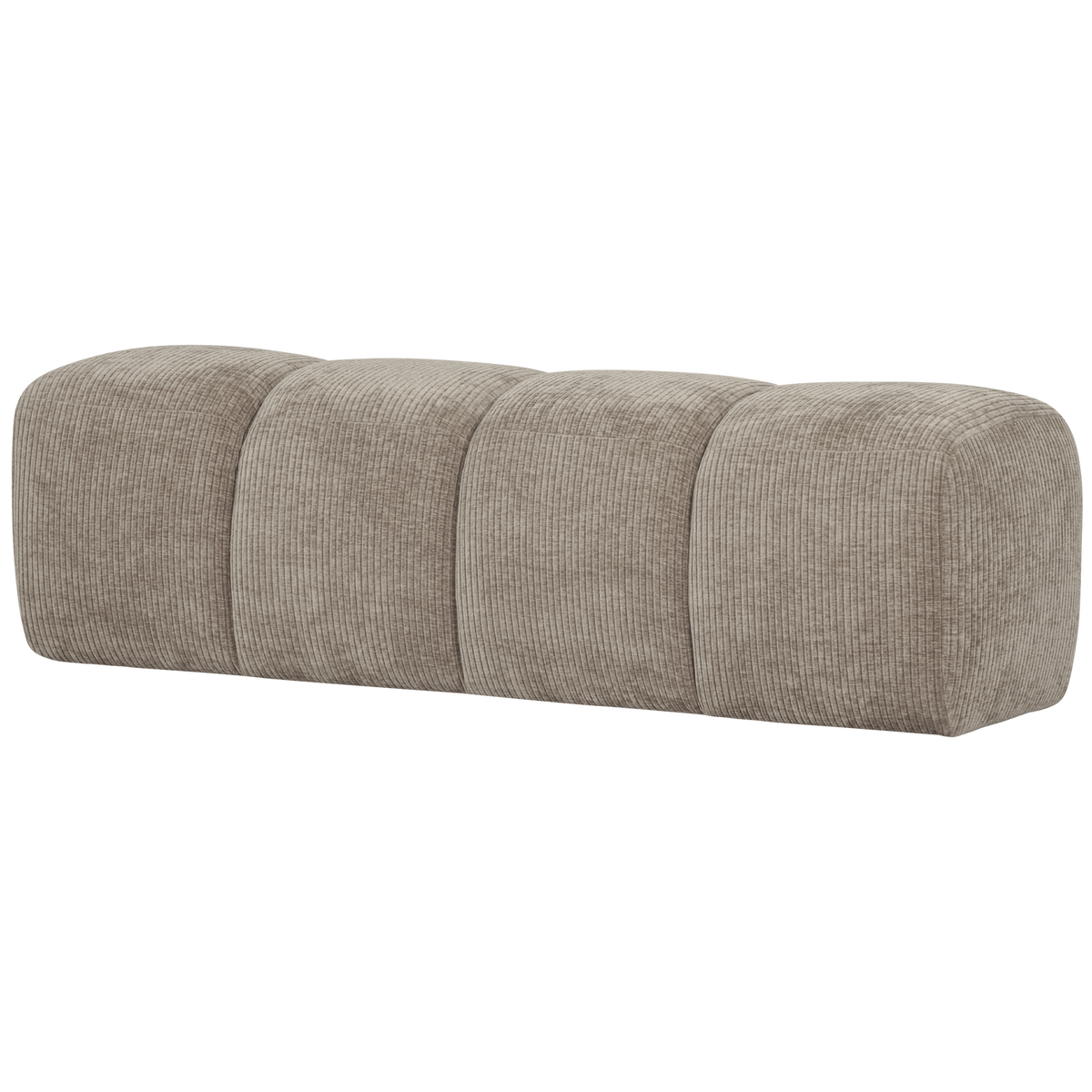 MOJO DINING BENCH 164 CM RIB FABRIC DARK SAND