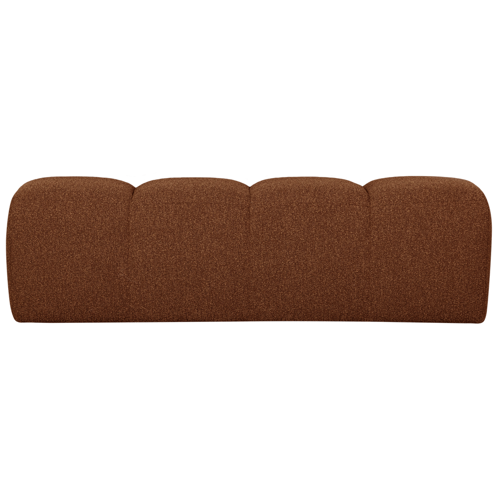 MOJO DINING BENCH 164 CM BOUCLE RUST BROWN MELANGE