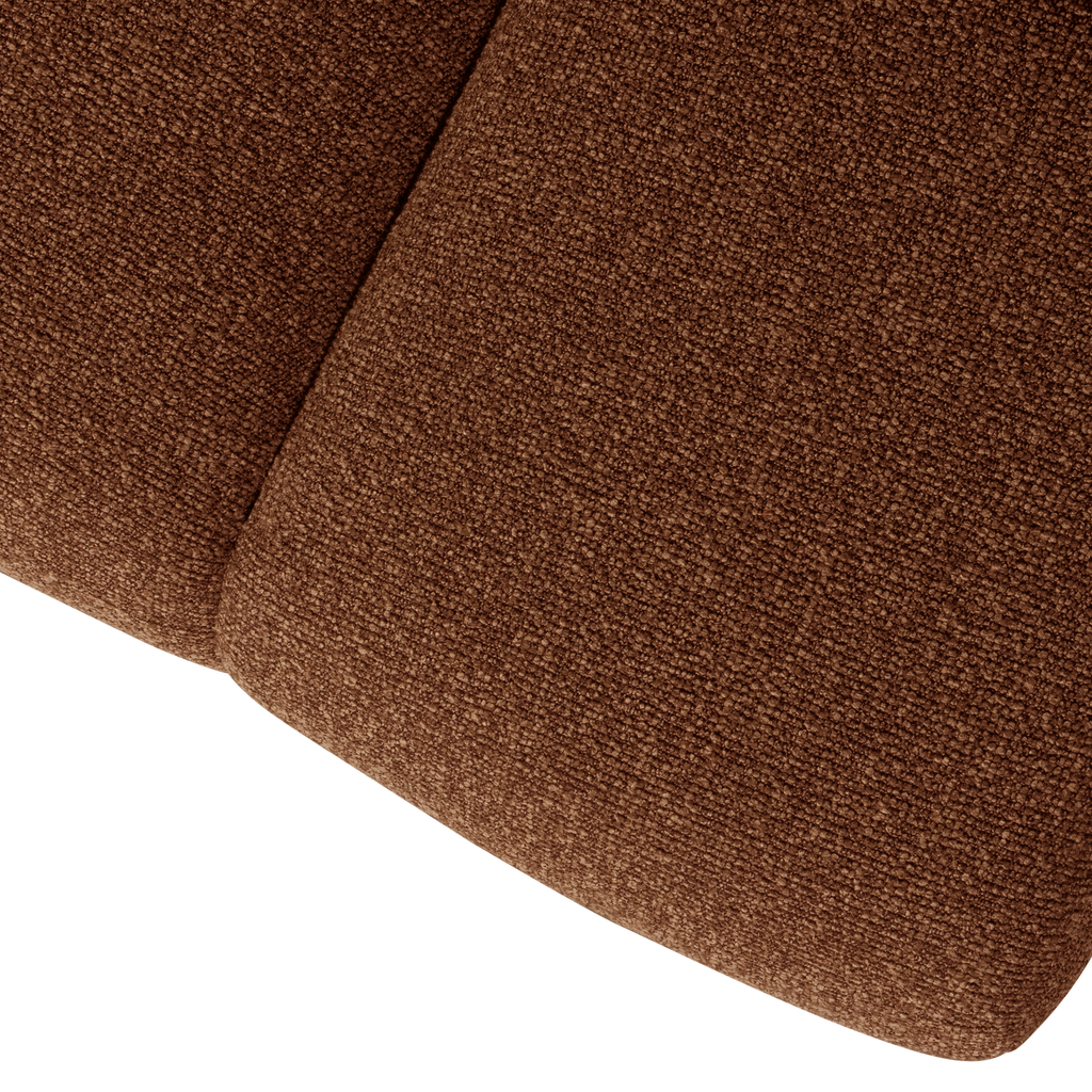 MOJO DINING BENCH 164 CM BOUCLE RUST BROWN MELANGE