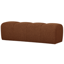 Carica l'immagine nel visualizzatore di Gallery, MOJO DINING BENCH 164 CM BOUCLE RUST BROWN MELANGE