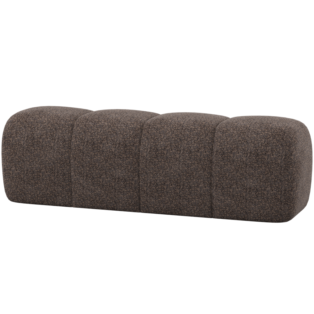 MOJO DINING BENCH 164 CM WOOLLY BROWN