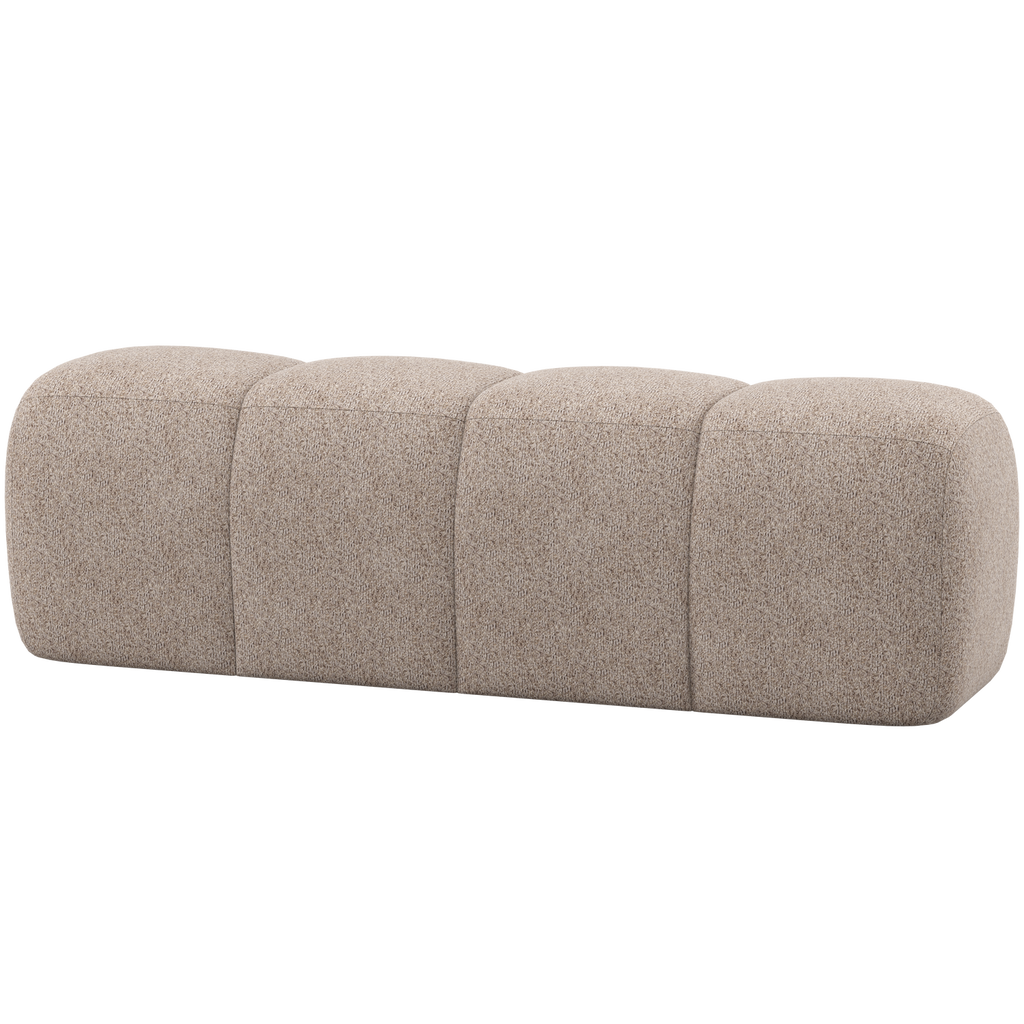 MOJO DINING BENCH 164 CM WOOLLY DARK SAND