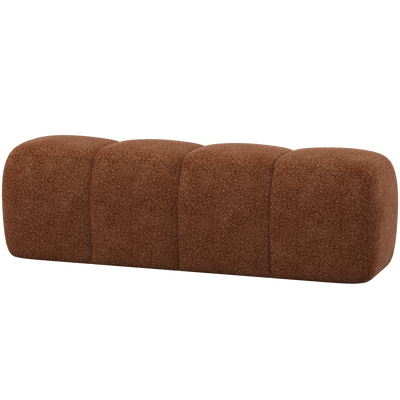 MOJO DINING BENCH 164 CM WOOLLY RUST BROWN