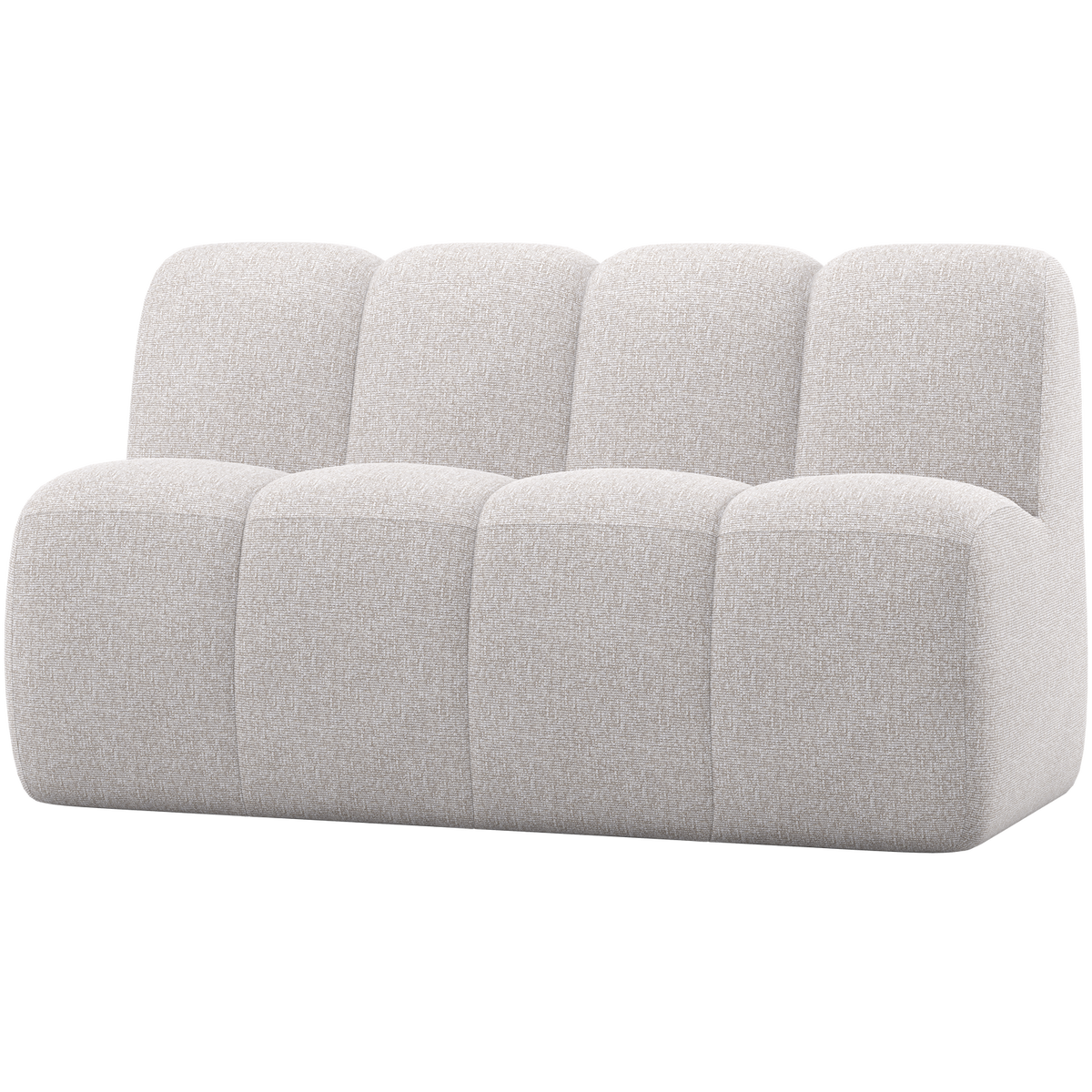 MOJO DINING BENCH 164 CM WITH BACKREST BOUCLE ECRU MELANGE
