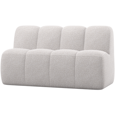 MOJO DINING BENCH 164 CM WITH BACKREST BOUCLE ECRU MELANGE