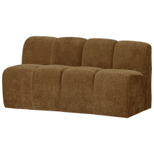 Load image into Gallery viewer, MOJO DINING BENCH 164CM WITH BACKREST RIBFABRIC HONEY YELLOW