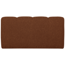 Load image into Gallery viewer, MOJO DINING BENCH 164 CM WITH BACKREST BOUCLE RUST BROWN MEL