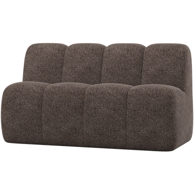 MOJO DINING BENCH 164 CM WITH BACKREST WOOLLY BROWN