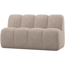 Load image into Gallery viewer, MOJO DINING BENCH 164 CM WITH BACKREST WOOLLY DARK SAND