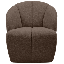 Laden Sie das Bild in den Galerie-Viewer, MOJO SWIVEL ARMCHAIR BOUCLE BROWN MELANGE