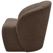 Laden Sie das Bild in den Galerie-Viewer, MOJO SWIVEL ARMCHAIR BOUCLE BROWN MELANGE