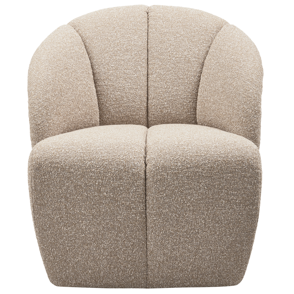 MOJO SWIVEL ARMCHAIR BOUCLE BEIGE MELANGE