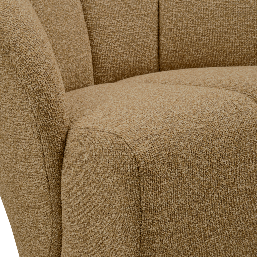 MOJO SWIVEL ARMCHAIR BOUCLE YELLOW/BROWN MELANGE