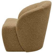 Cargar imagen en el visor de la galería, MOJO SWIVEL ARMCHAIR BOUCLE YELLOW/BROWN MELANGE