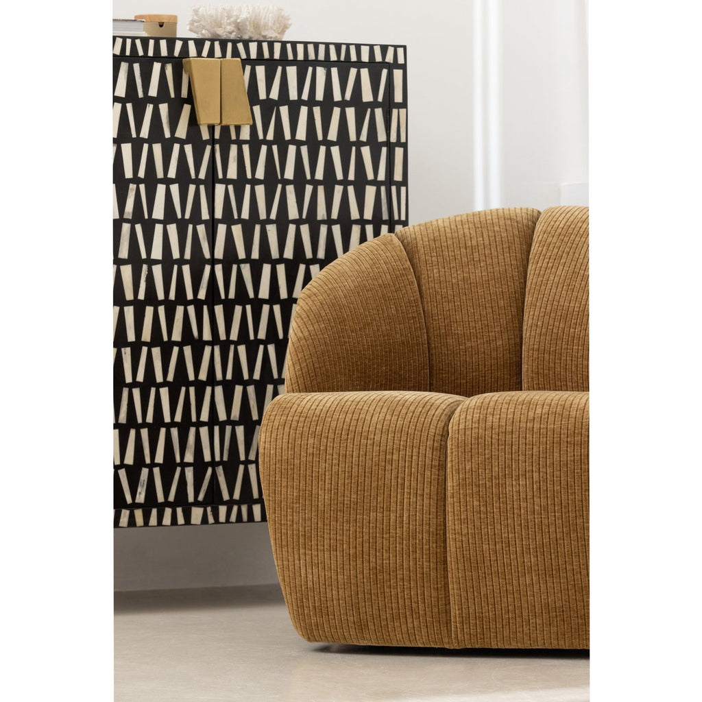 MENNE CABINET WOOD BLACK/WHITE