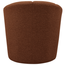 Cargar imagen en el visor de la galería, MOJO SWIVEL ARMCHAIR BOUCLE RUST BROWN MELANGE