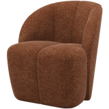 MOJO SWIVEL ARMCHAIR WOOLLY RUST BROWN