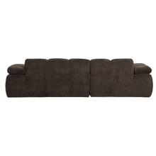 Load image into Gallery viewer, MOJO CHAISE LONGUE SOFA LEFT RIB FABRIC BROWN