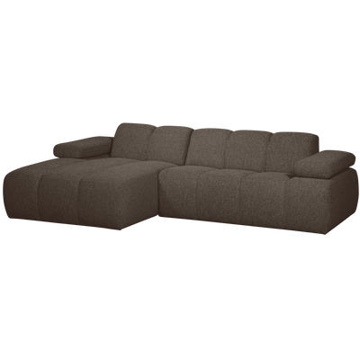 MOJO CHAISE LONGUE SOFA LEFT BOUCLE BROWN MELANGE