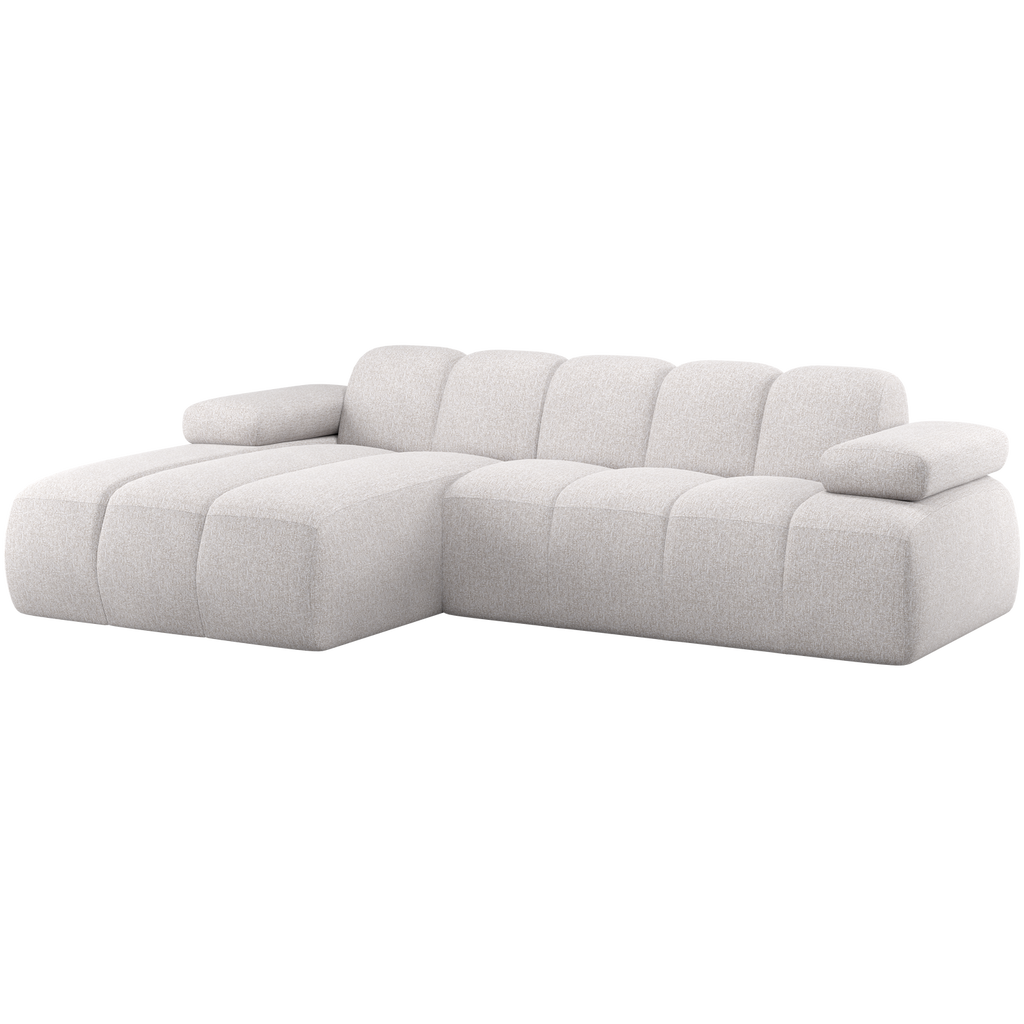 MOJO CHAISE LONGUE SOFA LEFT BOUCLE ECRU MELANGE