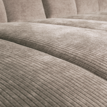 Laden Sie das Bild in den Galerie-Viewer, MOJO CHAISE LONGUE SOFA LEFT RIB FABRIC DARK SAND
