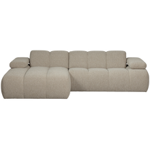 Laden Sie das Bild in den Galerie-Viewer, MOJO CHAISE LONGUE SOFA LEFT BOUCLE BEIGE MELANGE