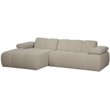 Laden Sie das Bild in den Galerie-Viewer, MOJO CHAISE LONGUE SOFA LEFT BOUCLE BEIGE MELANGE