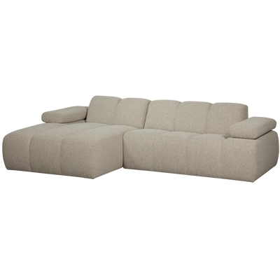 MOJO CHAISE LONGUE SOFA LEFT BOUCLE BEIGE MELANGE
