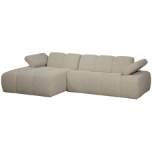 Laden Sie das Bild in den Galerie-Viewer, MOJO CHAISE LONGUE SOFA LEFT BOUCLE BEIGE MELANGE