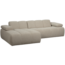 Laden Sie das Bild in den Galerie-Viewer, MOJO CHAISE LONGUE SOFA LEFT BOUCLE BEIGE MELANGE
