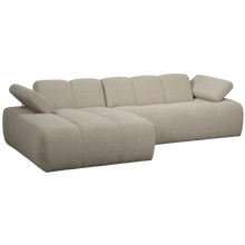 Laden Sie das Bild in den Galerie-Viewer, MOJO CHAISE LONGUE SOFA LEFT BOUCLE BEIGE MELANGE