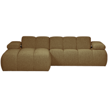 Laden Sie das Bild in den Galerie-Viewer, MOJO CHAISE LONGUE LEFT BOUCLE YELLOW/BROWN MELANGE