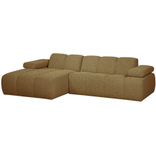 Laden Sie das Bild in den Galerie-Viewer, MOJO CHAISE LONGUE LEFT BOUCLE YELLOW/BROWN MELANGE