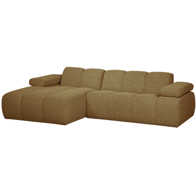 MOJO CHAISE LONGUE LEFT BOUCLE YELLOW/BROWN MELANGE