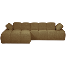 Laden Sie das Bild in den Galerie-Viewer, MOJO CHAISE LONGUE LEFT BOUCLE YELLOW/BROWN MELANGE