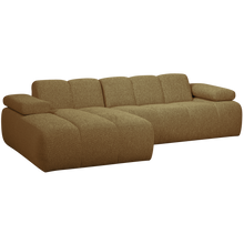 Laden Sie das Bild in den Galerie-Viewer, MOJO CHAISE LONGUE LEFT BOUCLE YELLOW/BROWN MELANGE