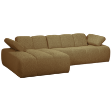 Laden Sie das Bild in den Galerie-Viewer, MOJO CHAISE LONGUE LEFT BOUCLE YELLOW/BROWN MELANGE