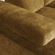 Laden Sie das Bild in den Galerie-Viewer, MOJO CHAISE LONGUE SOFA LEFT RIB FABRIC HONEY YELLOW