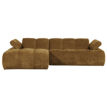 Laden Sie das Bild in den Galerie-Viewer, MOJO CHAISE LONGUE SOFA LEFT RIB FABRIC HONEY YELLOW