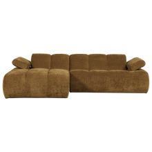 Laden Sie das Bild in den Galerie-Viewer, MOJO CHAISE LONGUE SOFA LEFT RIB FABRIC HONEY YELLOW