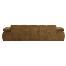 Laden Sie das Bild in den Galerie-Viewer, MOJO CHAISE LONGUE SOFA LEFT RIB FABRIC HONEY YELLOW