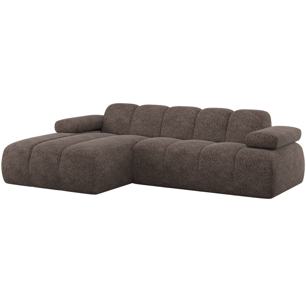 MOJO CHAISE LONGUE SOFA LEFT WOOLLY BROWN