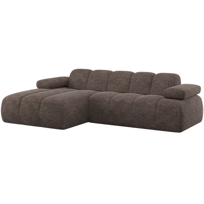 MOJO CHAISE LONGUE SOFA LEFT WOOLLY BROWN