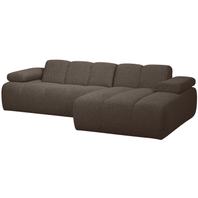 MOJO CHAISE LONGUE SOFA RIGHT BOUCLE BROWN MELANGE