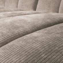 Laden Sie das Bild in den Galerie-Viewer, MOJO CHAISE LONGUE SOFA RIGHT RIB FABRIC DARK SAND