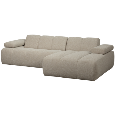 MOJO CHAISE LONGUE SOFA RIGHT BOUCLE BEIGE MELANGE